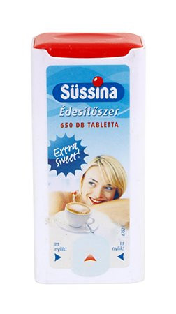 SÜSSINA Édesítőtabletta, 650 db, SÜSSINA