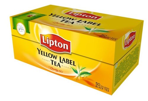 LIPTON Fekete tea, 50x2 g, LIPTON "Yellow label"