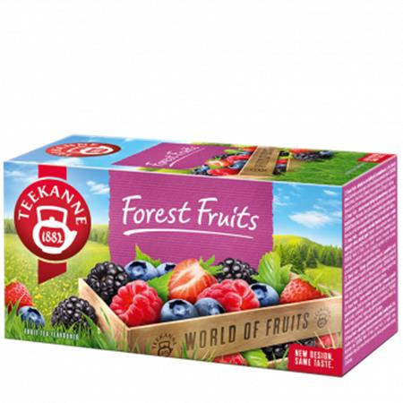TEEKANNE Gyümölcstea, 20x2,5 g, TEEKANNE "Forest Fruits", erdei gyümölcs