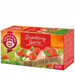   TEEKANNE Gyümölcstea, 20x2,5 g, TEEKANNE "Strawberry Sunrise", eper