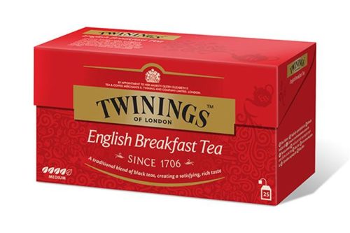 TWININGS Fekete tea, 25x2 g, TWININGS "English Breakfast"