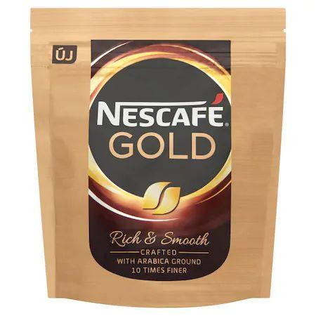 NESCAFE Instant kávé, 50 g, utántöltő, NESCAFÉ "Gold"