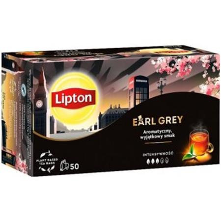 LIPTON Fekete tea, 50x1,5 g, LIPTON "Earl grey"