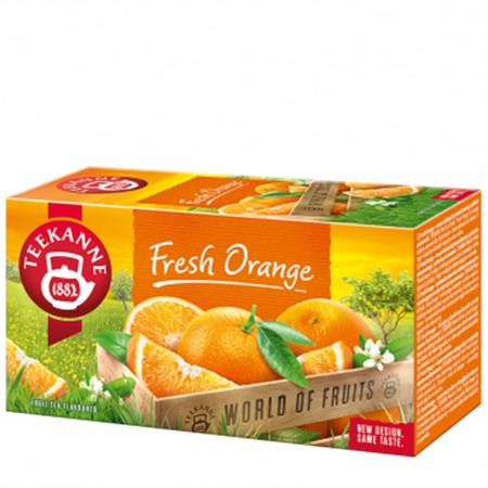 TEEKANNE Gyümölcstea, 20x2,25 g, TEEKANNE "Fresh orange"