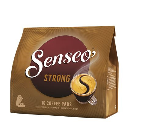 DOUWE EGBERTS Kávépárna, 16 db, 111 g, DOUWE EGBERTS "Senseo",  Strong