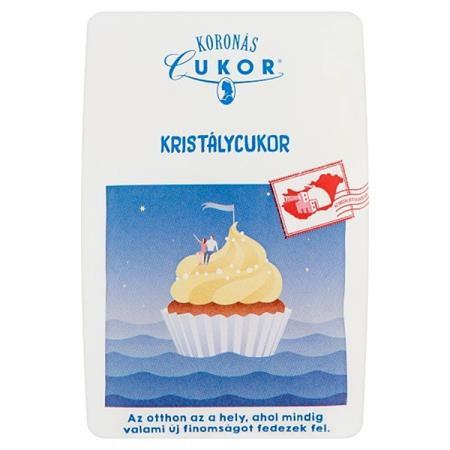 KORONÁS CUKOR Kristálycukor, 1 kg, KORONÁS CUKOR