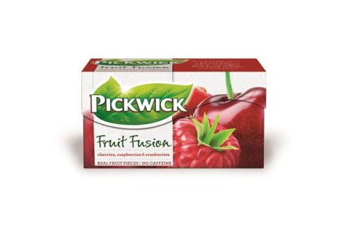 PICKWICK Gyümölcstea, 20x2 g, PICKWICK "Fruit Fusion", meggy-áfonya-málna