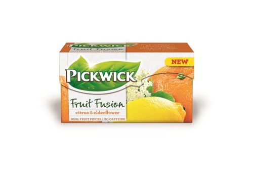 PICKWICK Gyümölcstea, 20x2 g, PICKWICK "Fruit Fusion", citrus-bodza