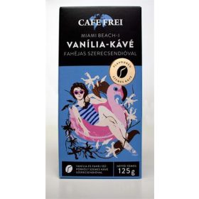   CAFE FREI Kávé, pörkölt, szemes, 125 g, CAFE FREI "Miami vanília" fahéjjal és szerecsendióval
