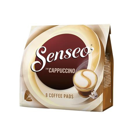 DOUWE EGBERTS Kávépárna, 8 db, 92 g, DOUWE EGBERTS "Senseo",  Cappuccino