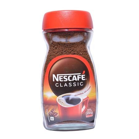 NESCAFE Instant kávé, 200 g, üveges, NESCAFÉ "Classic"