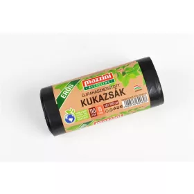   MAZZINI Szemeteszsák, újrahasznosított, erős, 110 l, 10 db, 60x100 cm, 30 µ, MAZZINI, fekete