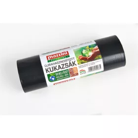   MAZZINI Nagykukazsák, újrahasznosított, 150 l, 10 db, 80x120 cm, 25 µ,  MAZZINI, fekete