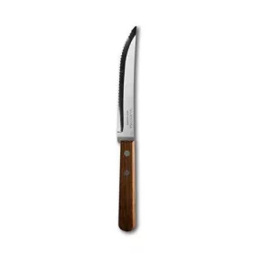 . Steakkés, 20,5 cm, 6 db-os szett, fanyelű