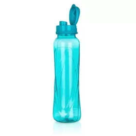   . Kulacs, 610 ml, műanyag, világos türkiz, "Slim"