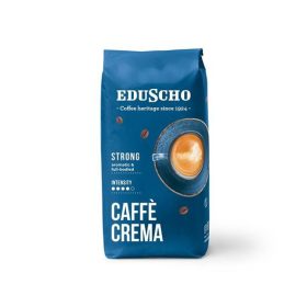   EDUSCHO Kávé, pörkölt, szemes, 500 g, EDUSCHO "Caffe Crema Strong"