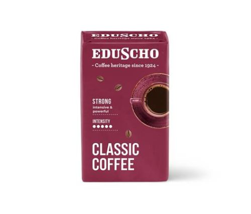 EDUSCHO Kávé, pörkölt, őrölt, 250 g, EDUSCHO "Classic Strong"