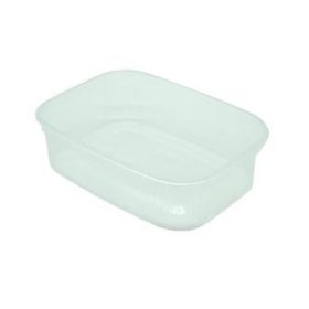   . Műanyag tál, lezárható, 350 ml, 50 db "Svéd"