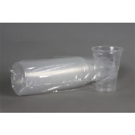 . Műanyag söröspohár, 5 dl, 50 db, víztiszta