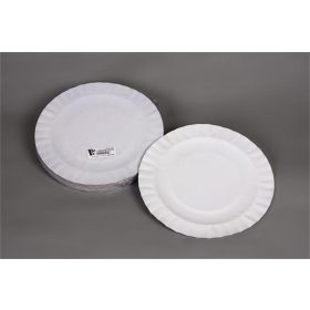 . Papírtányér, kerek, 23 cm, 50 db, fehér
