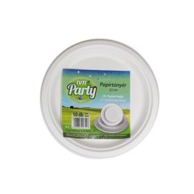   TUTI Papírtányér, kerek, 22 cm, 10 db, TUTI "Party"