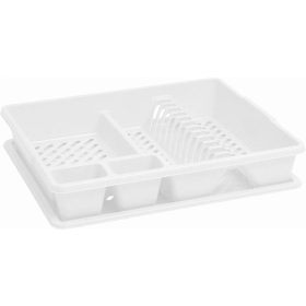   CURVER Edényszárító, tálcával, 45x38x8,8 cm, CURVER, fehér