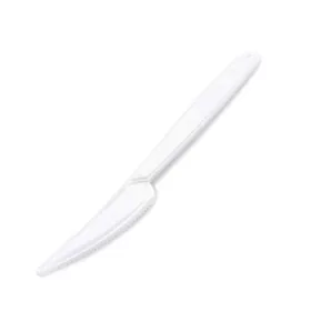   . Kés, műanyag, többször használatos, 18 cm, 50 db "Premium", fehér