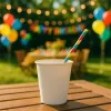 . Papírpohár, 2,4 dl, 50 db, "Party", fehér