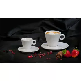   . Kávéscsésze+alj, fehér, 22cl, 6db-os szett, "CoffeeTime"