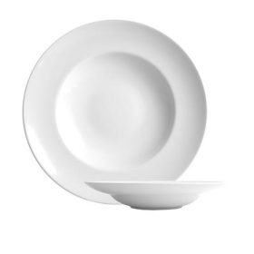   . Mélytányér, fehér, 23 cm, 6 db-os szett, "Economic"