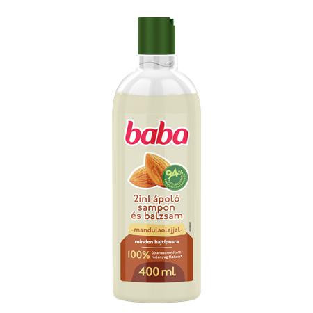 BABA Hajsampon, 400 ml, BABA "2in1", mandula