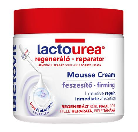 LACTOVIT Testápoló mousse krém, 400 ml, LACTOVIT "Lactourea", bőrfeszesítő