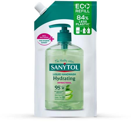 SANYTOL Folyékony szappan, utántöltő, 500 ml, SANYTOL, aloe vera