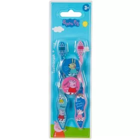   . Fogkefe, gyerekeknek, puha, 2 db, kupakkal, 3+, "Peppa Pig"