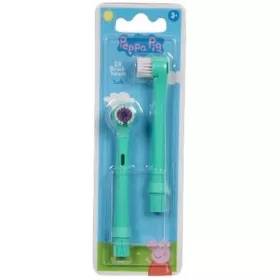   . Pótfej, elektromos fogkeféhez, 2 db, "Peppa Pig", zöld