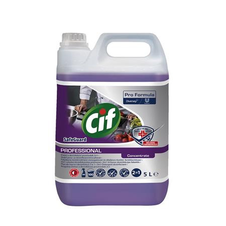 CIF Kombinált tisztító- és fertőtlenítőszer, 5 l, CIF "Pro Formula Safeguard"