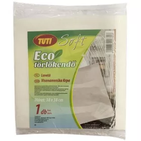   TUTI Törlőkendő, univerzális, 38x38 cm, 1 db, TUTI "Soft Eco"