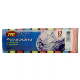 TUTI Mosogatószivacs, 10 db, TUTI "Soft"