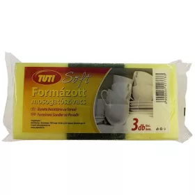   TUTI Mosogatószivacs, formázott, 3 db, TUTI "Soft"
