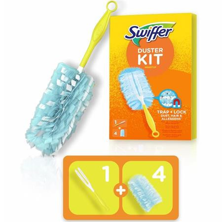 SWIFFER Portörlő készlet, 1 nyél + 4 db utántöltő fej, SWIFFER "Duster"