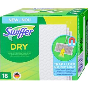   SWIFFER Száraz padlótörlő kendő, utántöltő, 18 db, SWIFFER "Dry"