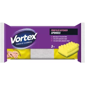 VORTEX Mosogatószivacs, 2+1 db, VORTEX