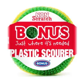 BONUS Műanyag súroló, 3 db, BONUS, vegyes színek