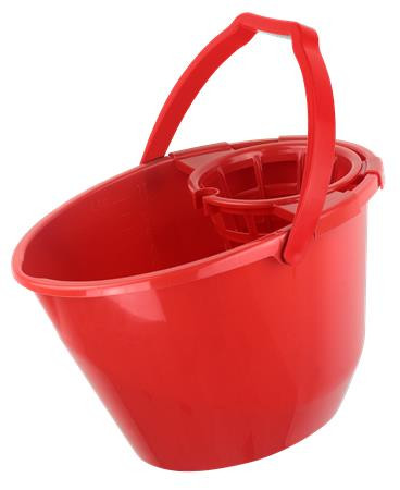 BONUS Felmosóvödör, csavarókosárral, 11 l, BONUS, piros