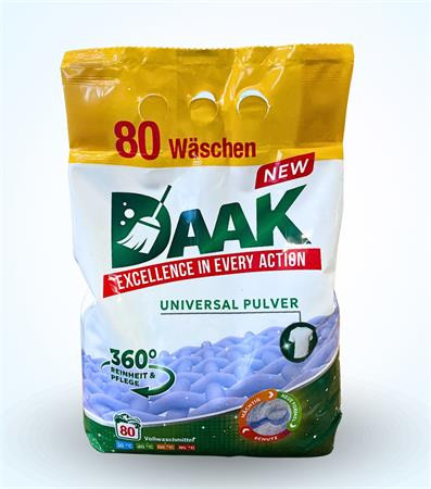 . Mosópor, univerzális, 80 mosáshoz, 4,8 kg, "Daak"