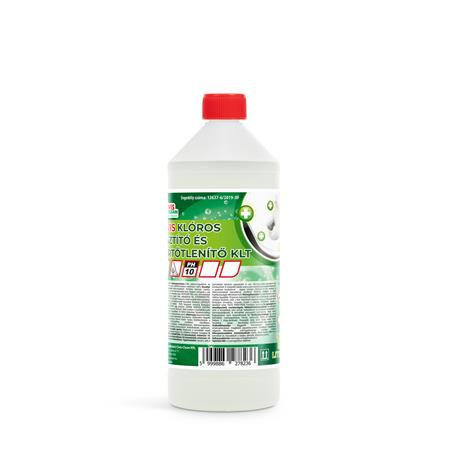 CIVIS CLEAN Általános tisztító- és fertőtlenítőszer, klórtartalmú, 1 l, CIVIS CLEAN