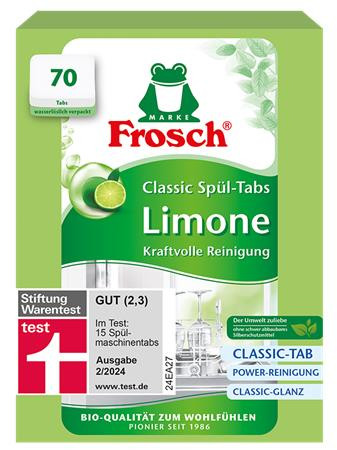 FROSCH Mosogatógép tabletta, 70 db, FROSCH, zöldcitrom