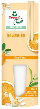 FROSCH Légfrissítő, 90 ml, utántöltő, FROSCH "Oase", narancs