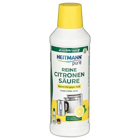 HEITMANN Vízkőoldó folyadék, citromsavval, 500 ml, HEITMANN "Pure"