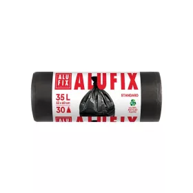   ALUFIX Szemeteszsák, 35 l, 30 db, 53x60 cm, 10 µ, ALUFIX, fekete